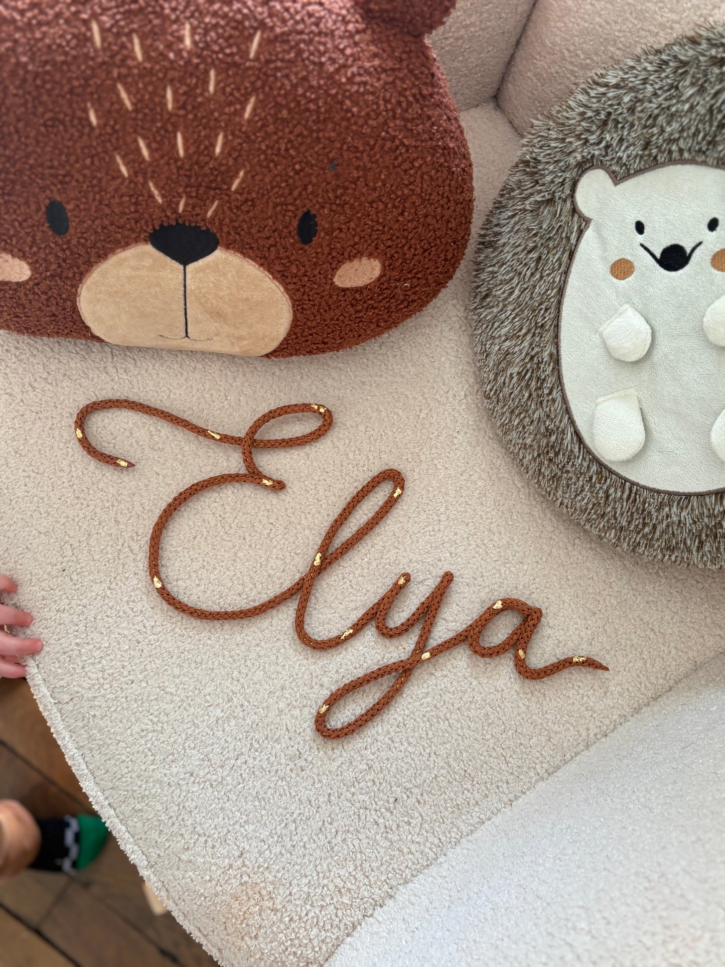 Prénom/mot en macramé (jusqu’à 4 lettres)